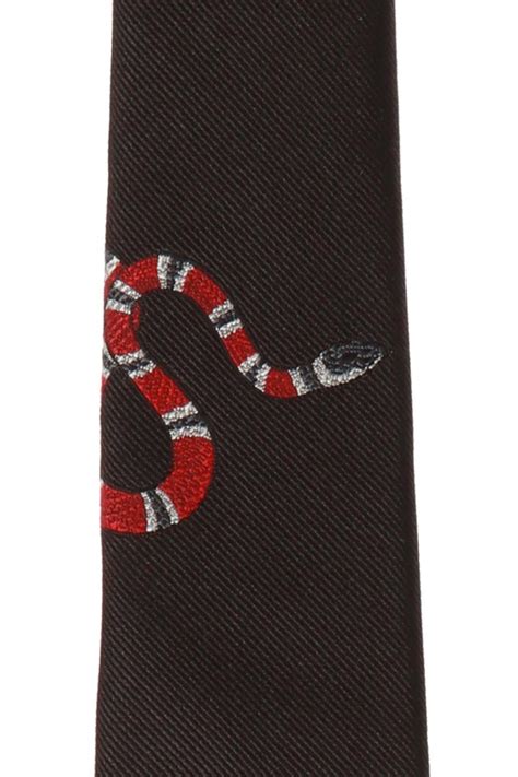 Gucci King Snake Silk Tie 